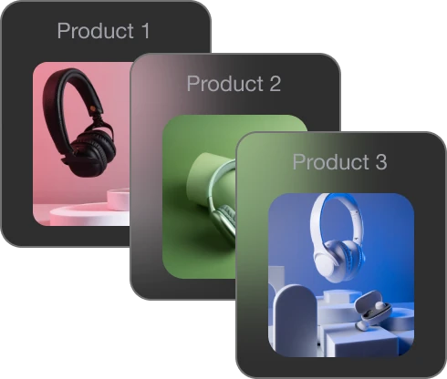 Headphones product image search results
