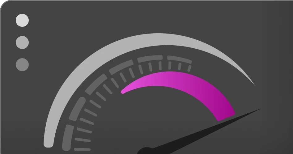 AI-powered search speed visualization